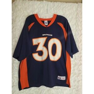 Terrell Davis #30 Denver Broncos Logo 7 Retro Vintage Jersey Men's XL
